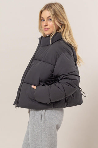 Black Quilted Puffer Jacket - MOD&SOUL - Contemporary Women's Clothing