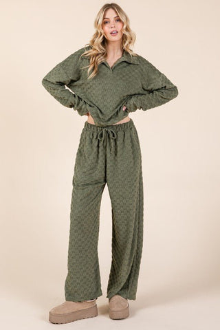 Checkered Wide Leg Pants - MOD&SOUL - Contemporary Women's Clothing