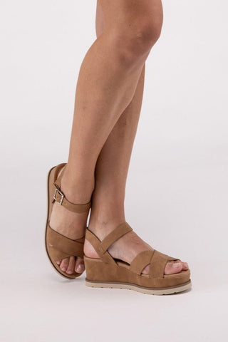 Clever-S Cross Strap Wedge Sandals - MOD&SOUL - Contemporary Women's Clothing