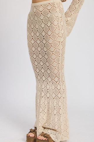 Crochet Mermaid Maxi Skirt - MOD&SOUL - Contemporary Women's Clothing