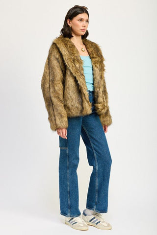 Faux Fur Jacket - MOD&SOUL - Contemporary Women's Clothing