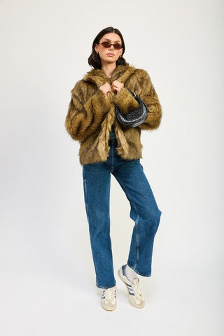 Faux Fur Jacket - MOD&SOUL - Contemporary Women's Clothing