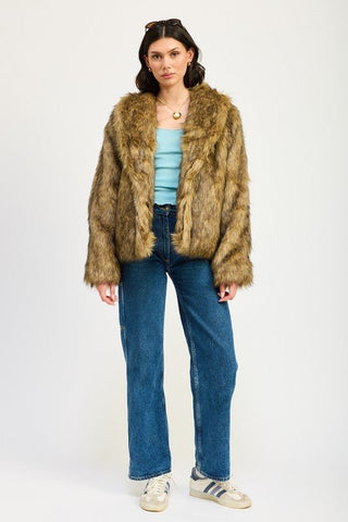 Faux Fur Jacket - MOD&SOUL - Contemporary Women's Clothing