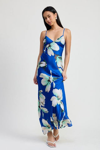 FLORAL BIAS MAXI DRESS - MOD&SOUL - Contemporary Women's Clothing