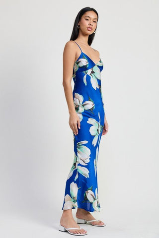 FLORAL BIAS MAXI DRESS - MOD&SOUL - Contemporary Women's Clothing