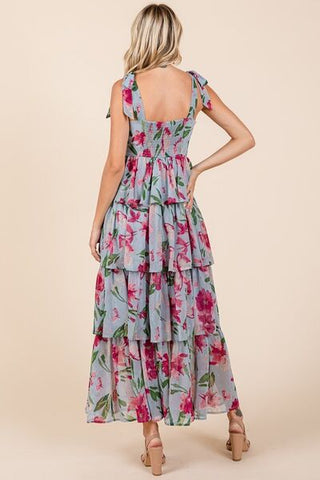 Jayden Floral Maxi Dress - Blue - MOD&SOUL - Contemporary Women's Clothing