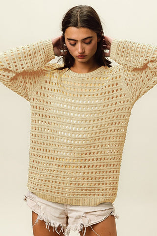 Openwork Knit Top - MOD&SOUL - Contemporary Women's Clothing