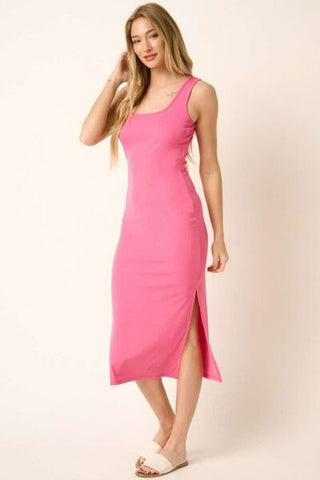 Pink Midi Tank Dress - MOD&SOUL - Contemporary Women's Clothing