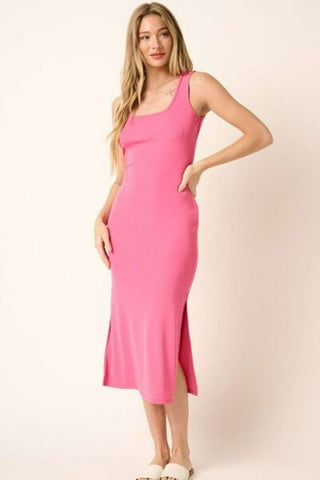 Pink Midi Tank Dress - MOD&SOUL - Contemporary Women's Clothing