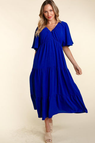 Royal Blue Tiered Maxi Dress - MOD&SOUL - Contemporary Women's Clothing