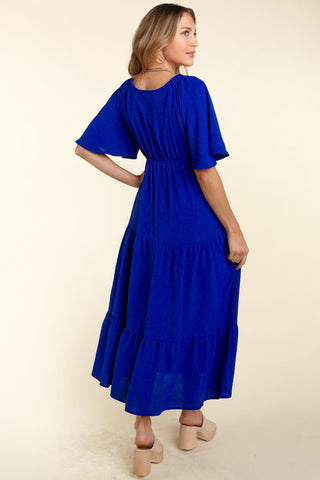 Royal Blue Tiered Maxi Dress - MOD&SOUL - Contemporary Women's Clothing