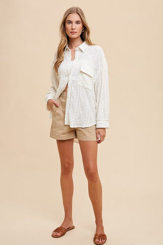 White Button Down Shirt - MOD&SOUL - Contemporary Women's Clothing