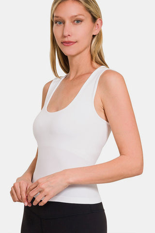 Zenana Cropped Padded Seamless Tank - MOD&SOUL - Contemporary Women's Clothing