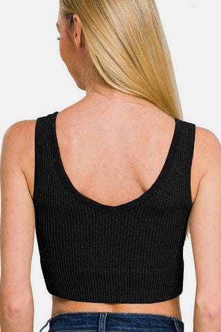 Zenana Ribbed Seamless Tank with Pads - MOD&SOUL - Contemporary Women's Clothing