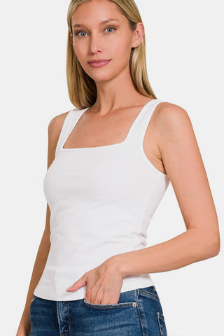 Zenana Square Neck Cropped Tank - MOD&SOUL - Contemporary Women's Clothing