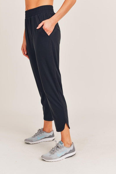 Athleisure Joggers with Curved Notch Hem – MOD&SOUL - Contemporary Women's  Clothing